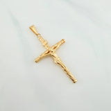 Pendant Cross Christ 1.5 g / 2 in Yellow Gold 18K