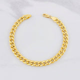 Cuban Links Bracelet 4.15g / 7 1/2 in / 6.3mm Yellow Gold 18K
