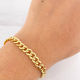Cuban Links Bracelet 4.15g / 7 1/2 in / 6.3mm Yellow Gold 18K