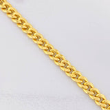 Pulso Cubano 5.2g / 8 in / 6.9mm Oro Amarillo 18K