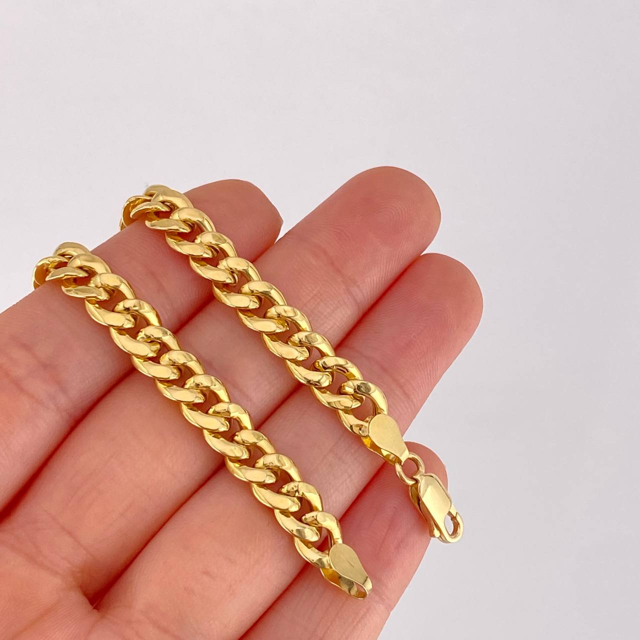 Pulso Cubano 5g / 7 1/2 in / 6.9mm Oro Amarillo 18K