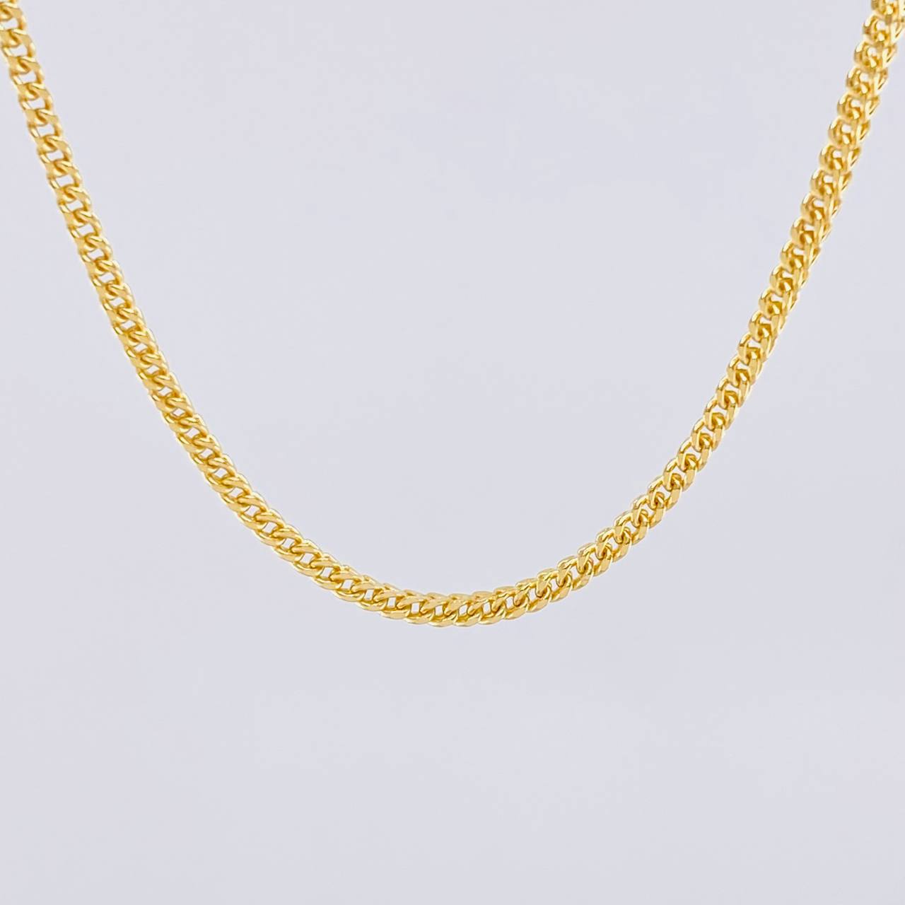 Cadena Franco 9.2g / 24 in / 2.2mm Oro Amarillo 18K