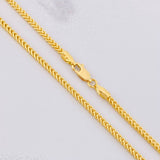 Cadena Franco 9.1g / 24 in / 2.2mm Oro Amarillo 18K