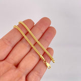 Cadena Franco 9.15g / 24 in / 2.2mm Oro Amarillo 18K