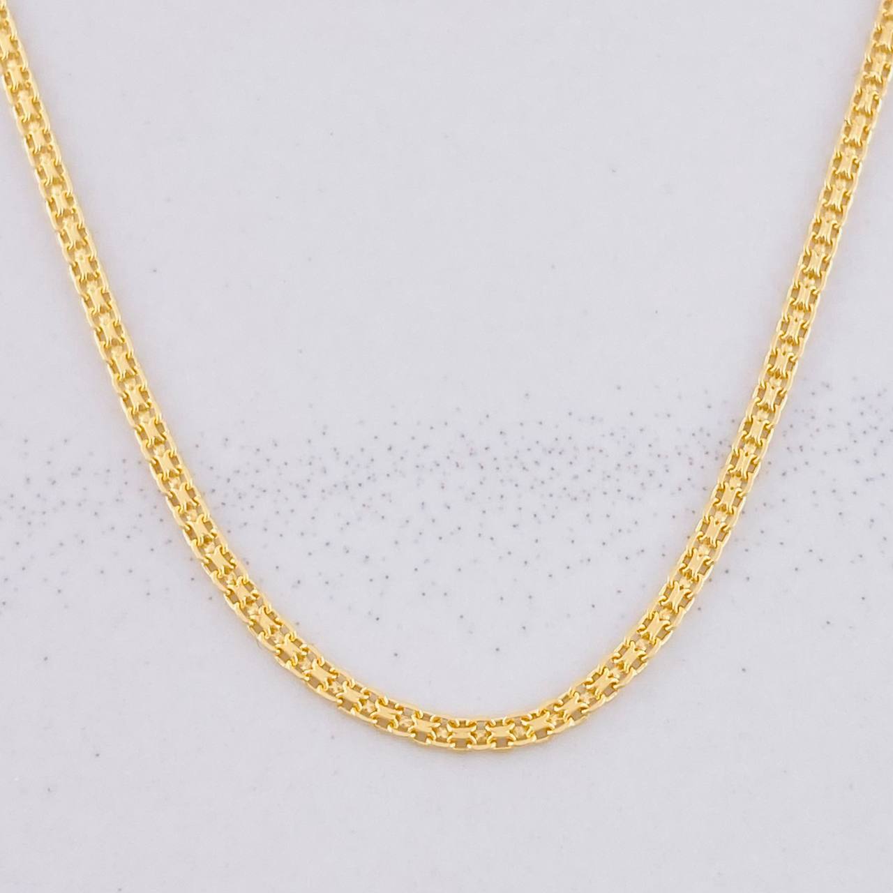 Cadena China 3.2g / 24 in / 1.4mm Oro Amarillo 18K