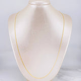 Cadena China 3.2g / 24 in / 1.4mm Oro Amarillo 18K