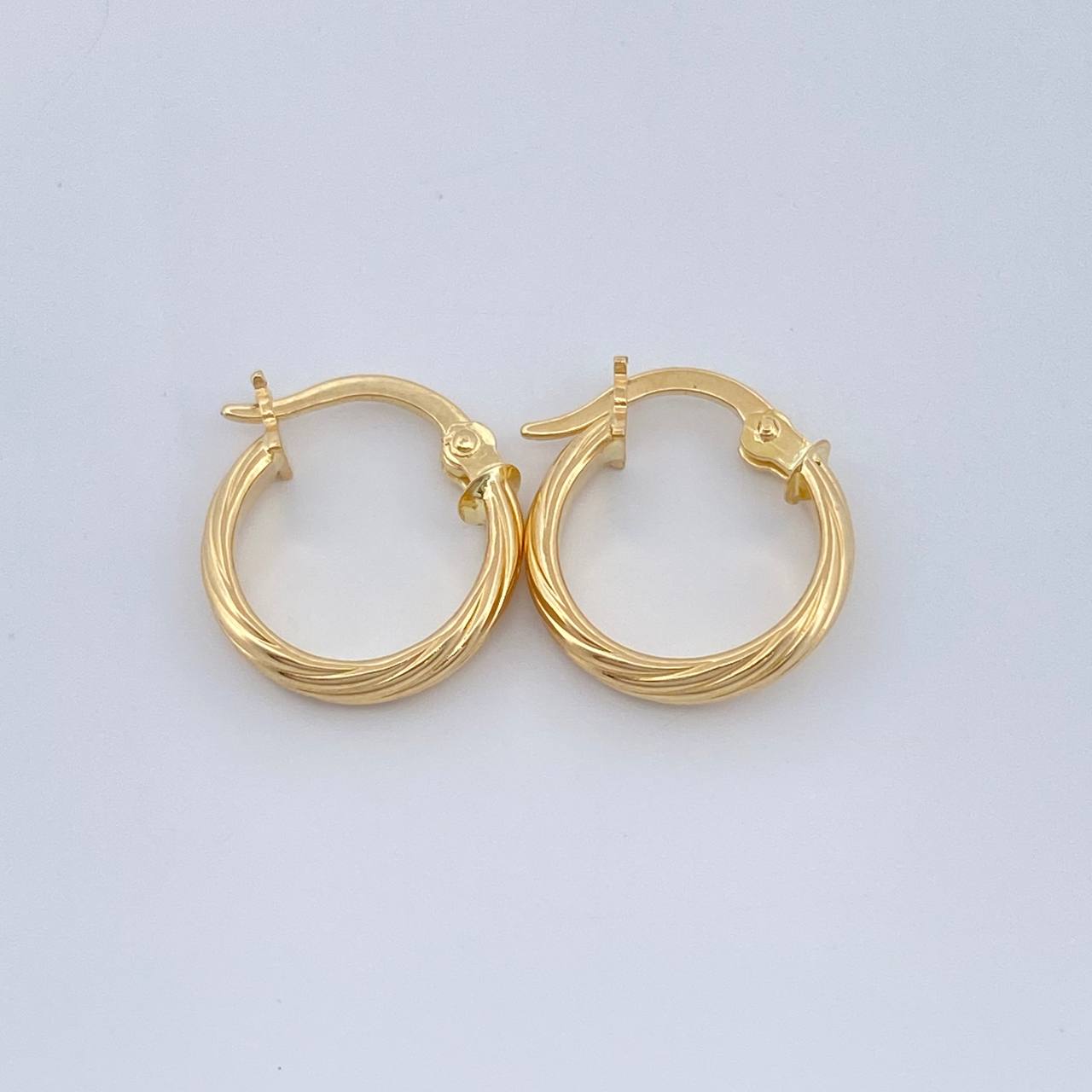 Candongas Ozy 0.9gr / 1/2 in / Oro Amarillo 18K %