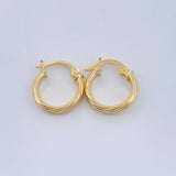 Candongas Ozy 0.9gr / 1/2 in / Oro Amarillo 18K %