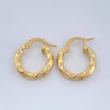 Candongas Isis 1.4gr / 1/2 in / Oro Amarillo 18K %