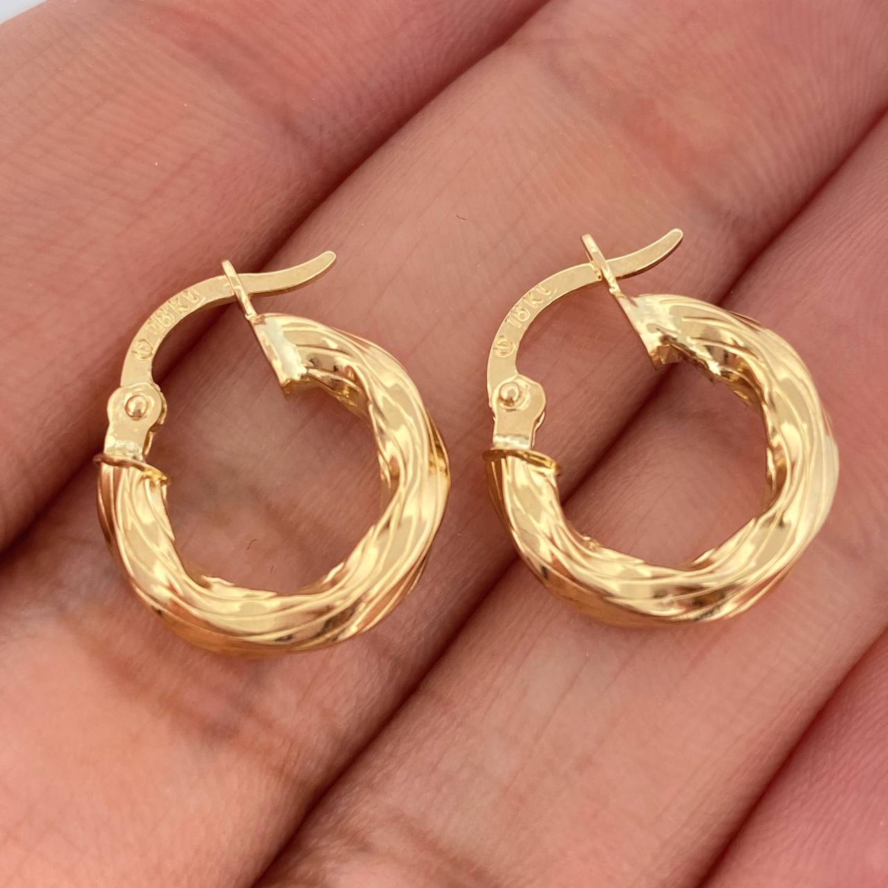 Hoop Earrings Isis 1.6gr / 3/4 in / mm Yellow Gold 18K %