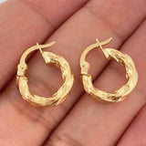 Hoop Earrings Isis 1.6gr / 3/4 in / mm Yellow Gold 18K %