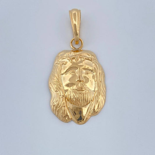 Dije Rostro Cristo 1.3gr / 1 1/4 in / Oro Amarillo 18K %
