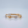Anillo Gc 1gr / T6 3/4 / Dos Oros Amarillo Blanco 18K %