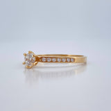 Solitaire Ring 1.9gr / T8 / 18K Yellow Gold %