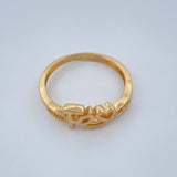 Heart Faith Ring 2.1gr / T6 / 18K Yellow Gold %
