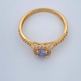 Square Halo Ring 2.3gr / T7 / 18K Yellow Gold %