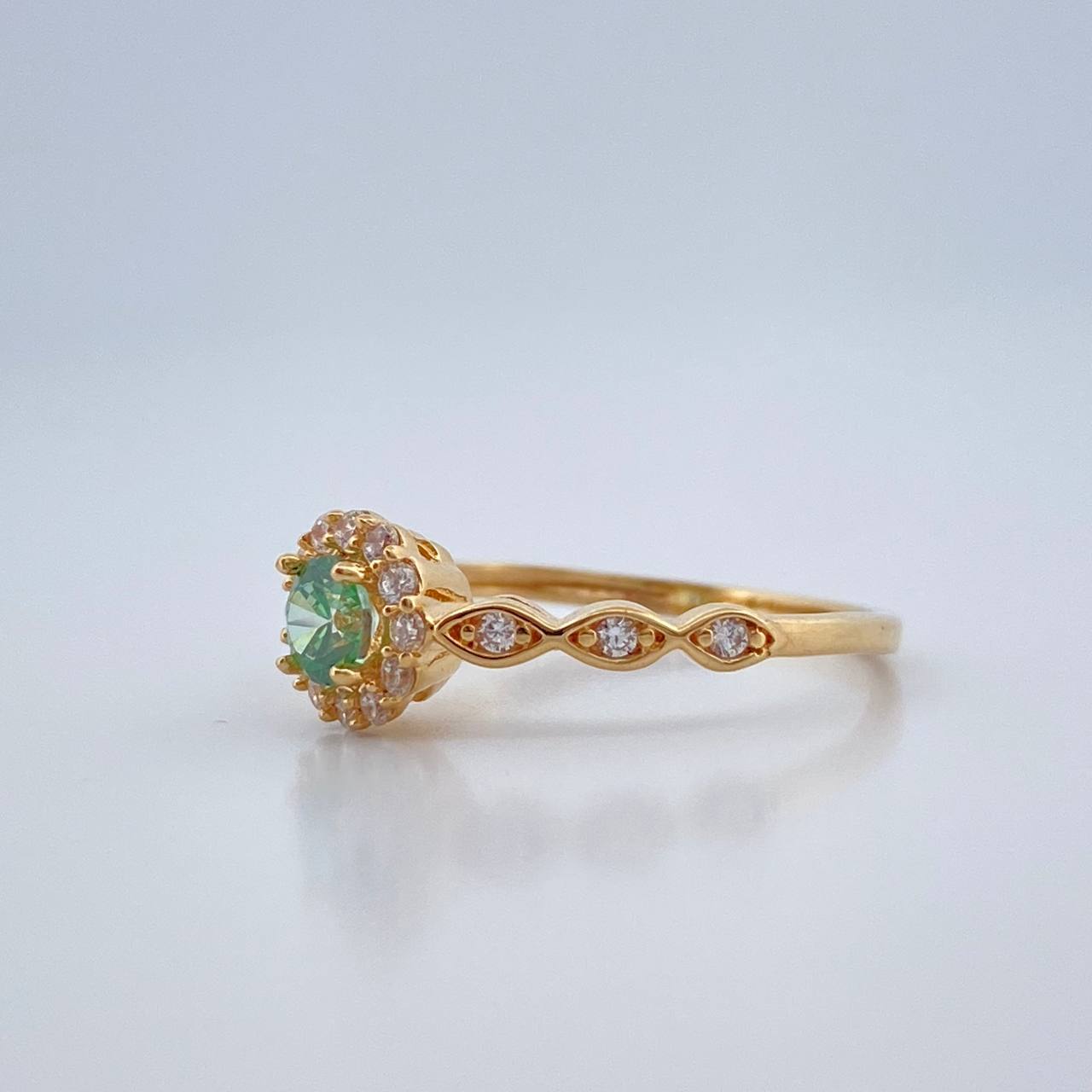 Halo Eyes Ring 1.75gr / T6 / 18K Yellow Gold %