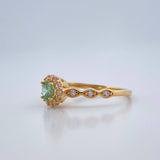 Halo Eyes Ring 1.75gr / T6 / 18K Yellow Gold %