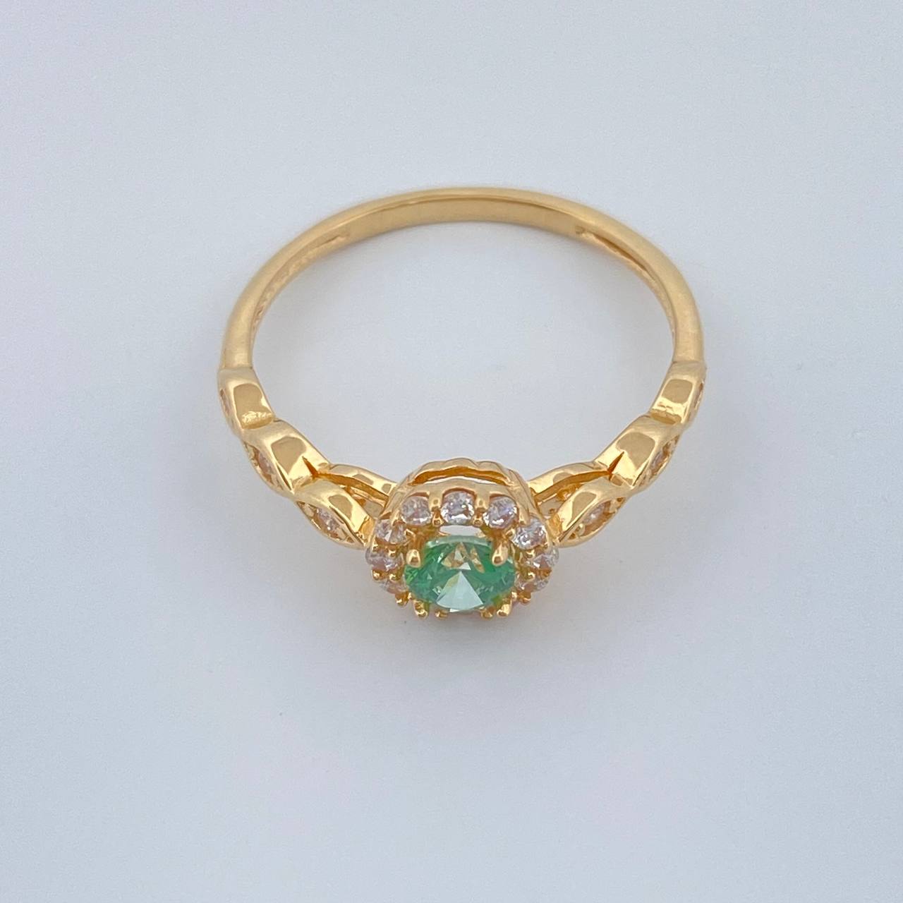 Halo Eyes Ring 1.75gr / T6 / 18K Yellow Gold %