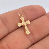 Dije Cruz Cristo 0.85gr / 1 in / Oro Amarillo 18K %