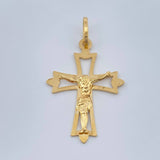 Dije Cruz Gotica 1.15gr / 1 1/4 in / Oro Amarillo 18K %