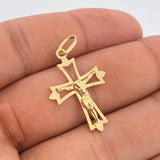 Dije Cruz Gotica 1.15gr / 1 1/4 in / Oro Amarillo 18K %