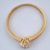 Solitaire Ring 1.9gr / T8 / 18K Yellow Gold %