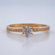 Solitaire Ring 1.9gr / T8 / 18K Yellow Gold %