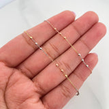 Cadena Aro Seguido Bolas 1.9 g / 19 3/4 in / 1.5 mm Tres Oros 18K
