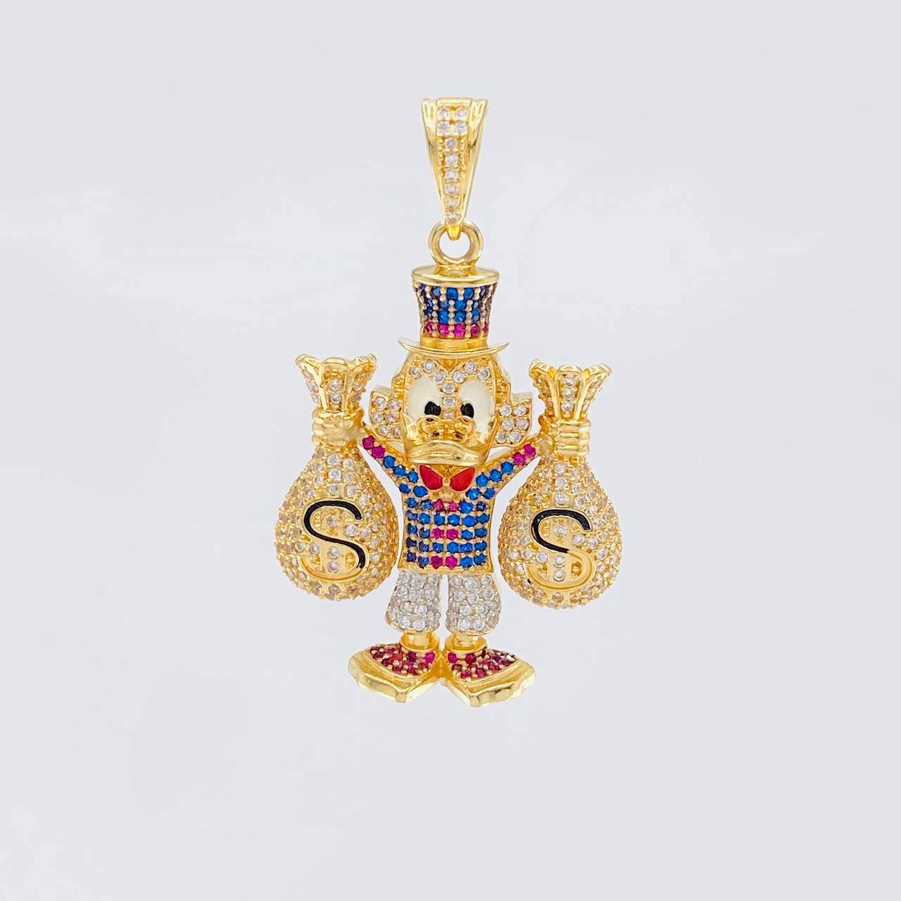 Pendant Duck Money Bags 15.2g / 1 3/4 in 18K Yellow Gold