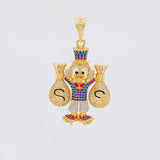 Pendant Duck Money Bags 15.2g / 1 3/4 in 18K Yellow Gold