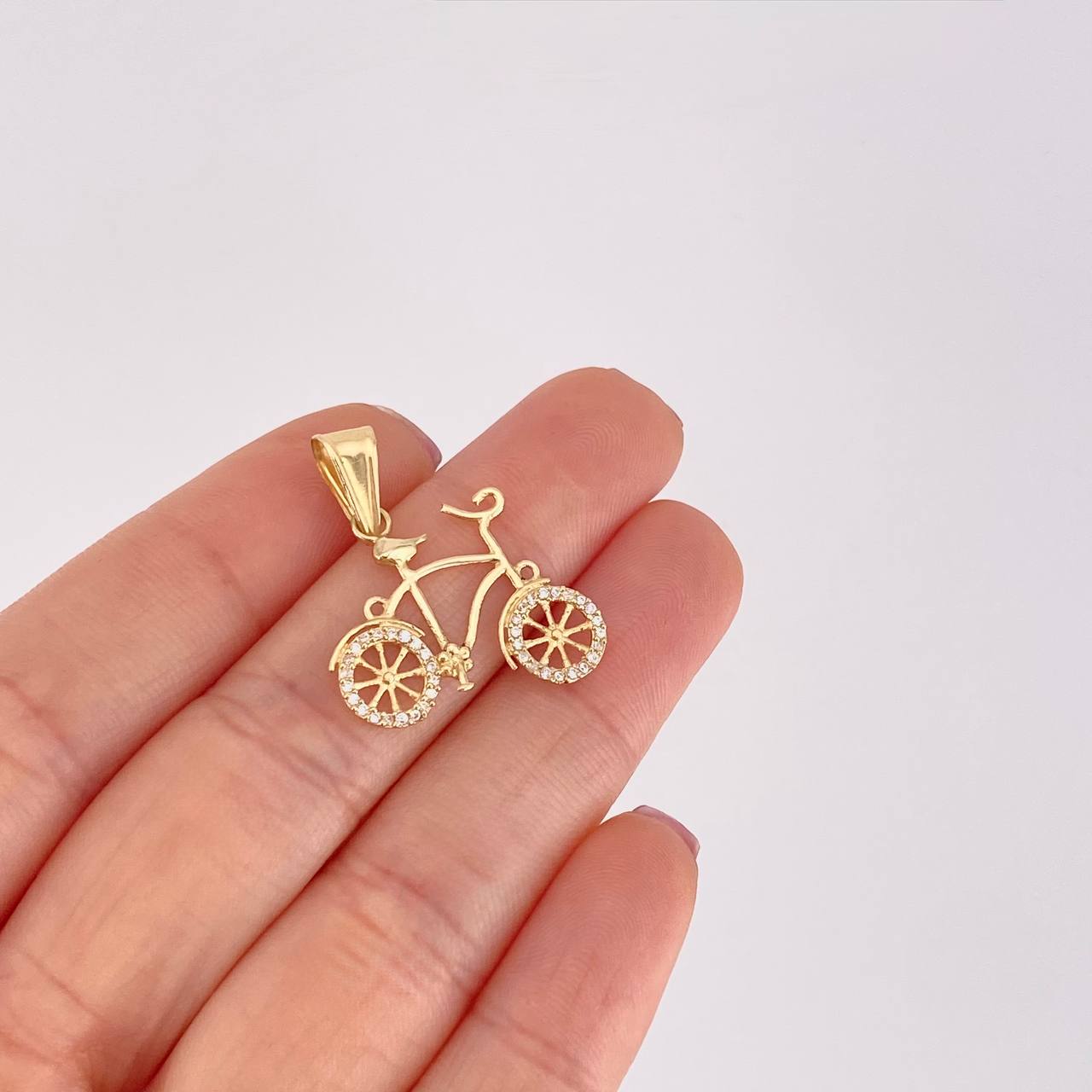 Pendant Bicycle 1.45g / 1 in 18K Yellow Gold
