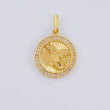 Dije Circulo San Miguel 2.25g / 1 in Oro Amarillo 18K
