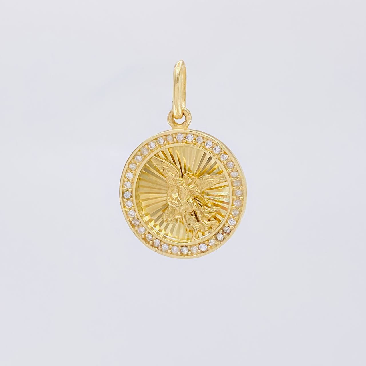 Dije Circulo San Miguel 2.25g / 1 in Oro Amarillo 18K