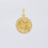 Dije Circulo San Miguel 2.25g / 1 in Oro Amarillo 18K