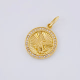 Dije Circulo San Miguel 2.25g / 1 in Oro Amarillo 18K