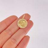 Dije Circulo San Miguel 2.25g / 1 in Oro Amarillo 18K