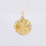 Dije Circulo Sagrado Corazón 2.7g / 1 in Oro Amarillo 18K