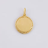 Dije Circulo Sagrado Corazón 2.65g / 1 in Oro Amarillo 18K