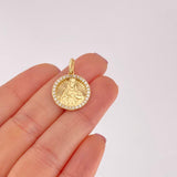 Dije Circulo Sagrado Corazón 2.65g / 1 in Oro Amarillo 18K