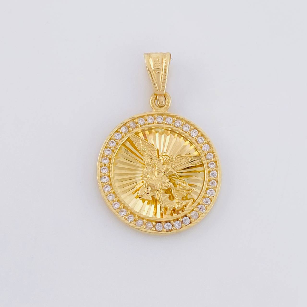 Dije Circulo San Miguel 2.25g / 1 in Oro Amarillo 18K
