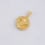Dije Circulo San Miguel 2.25g / 1 in Oro Amarillo 18K