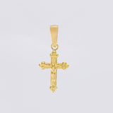 Pendant Cross Christ 0.6g / 3/4 in Yellow Gold 18K