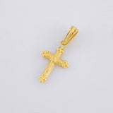 Pendant Cross Christ 0.6g / 3/4 in Yellow Gold 18K