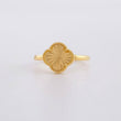 Clover Diamond Cut Ring 1.95g / T6 3/4 Yellow Gold 18K
