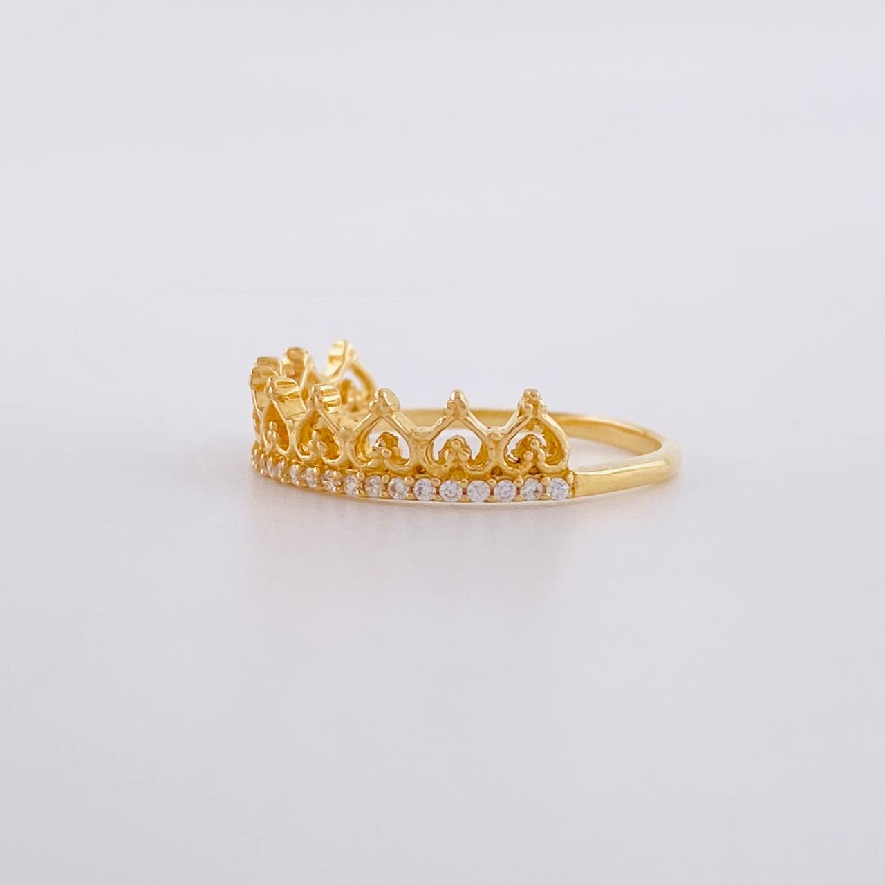 Channel Ring Hearts 2g / Size 6 3/4 Yellow Gold 18K