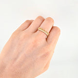Channel Ring Hearts 2g / Size 6 3/4 Yellow Gold 18K