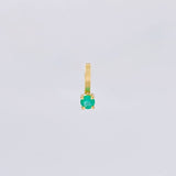 Dije Circulo Esmeralda 4pts 0.1g / 1/4 in Oro Amarillo 18K