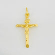 Pendant Cross Christ 1.55g / 1 1/4 in Yellow Gold 18K