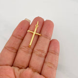 Dije Cruz 1.2g / 1 1/4 in Oro Amarillo 18K